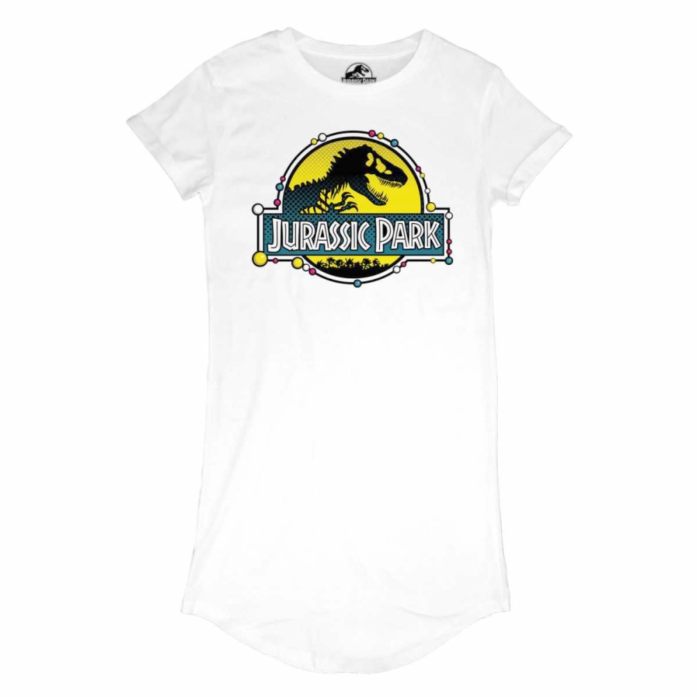 Jurassic Park - DNA Logo Robe courte - Blanc